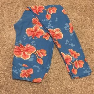 LuLaRoe Blue Print Leggings